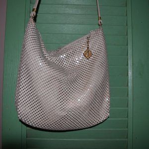 Whiting & Davis Vintage Metallic Mesh Crossbody